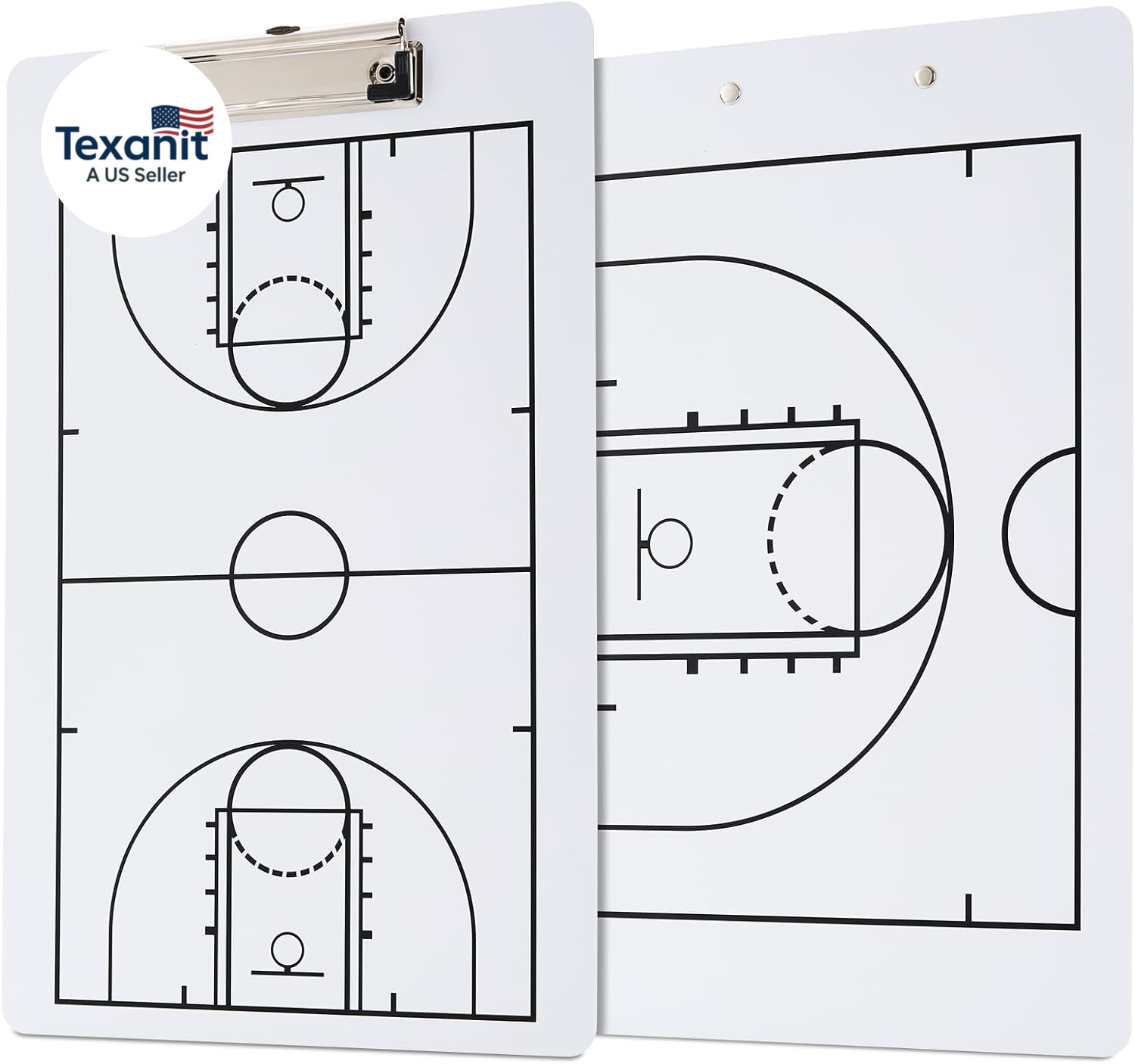 Double-Sided Dry Erase Basketball Coaching Board，2026 Version Portable Coach Cli