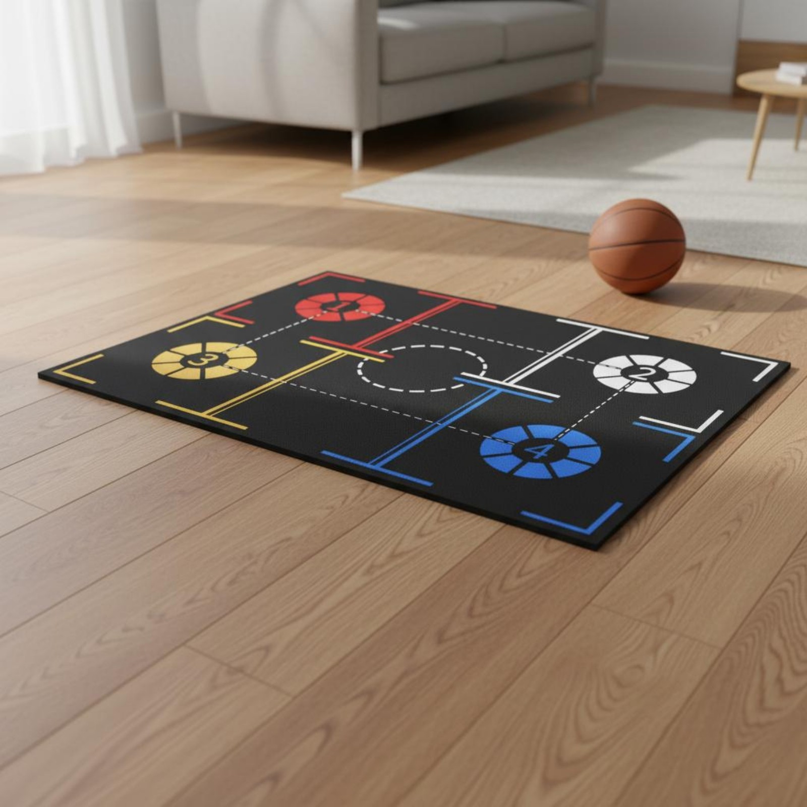 Quiet Hoop Training Mat Long-Lasting Hoop Foot Training Mat Lightweight