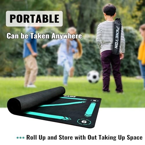 Football Footstep Training Mat for All Levels: Agility Training Set 35*23 IN