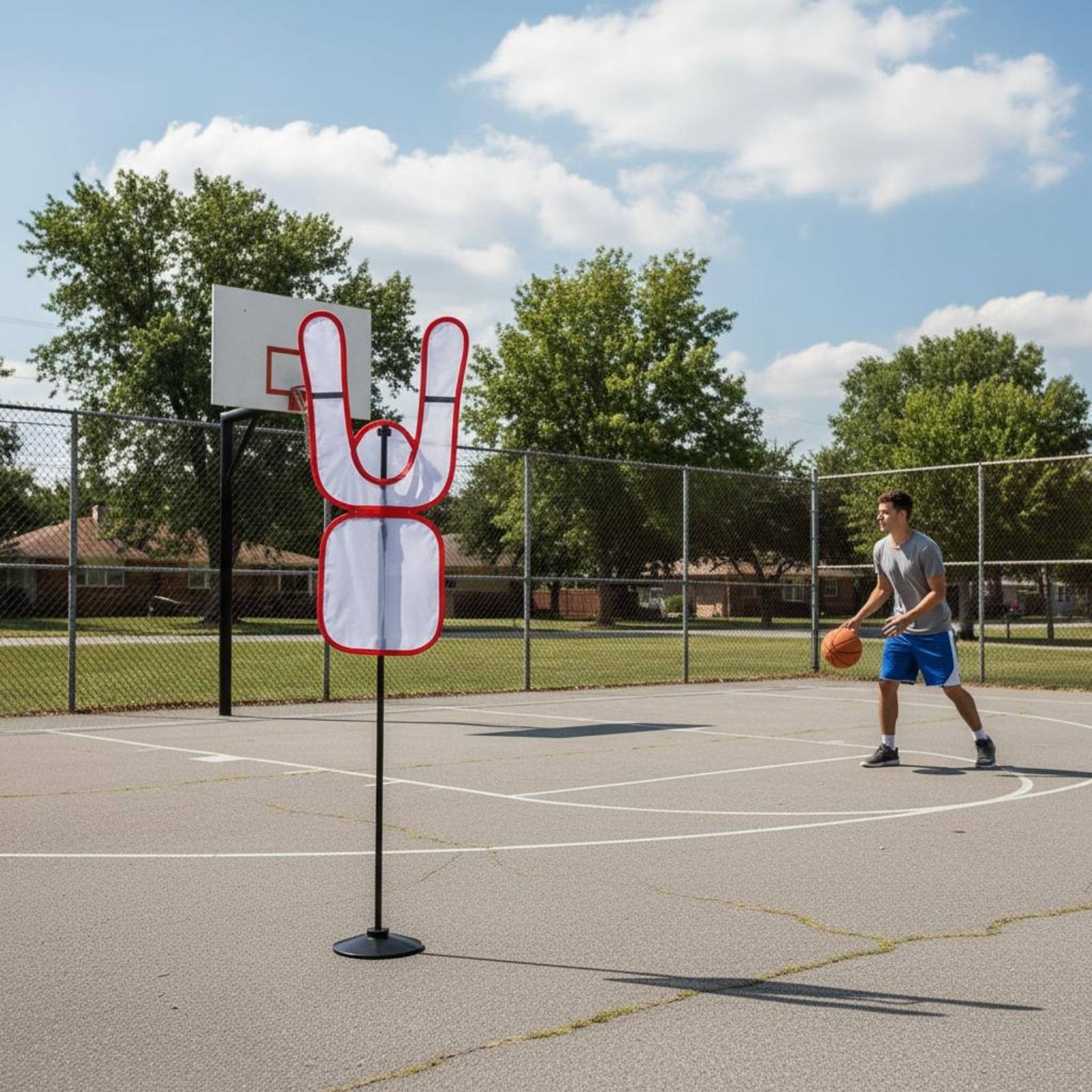 Sports Defensive Mannequin Customizable Sports Defensive Figure Portable