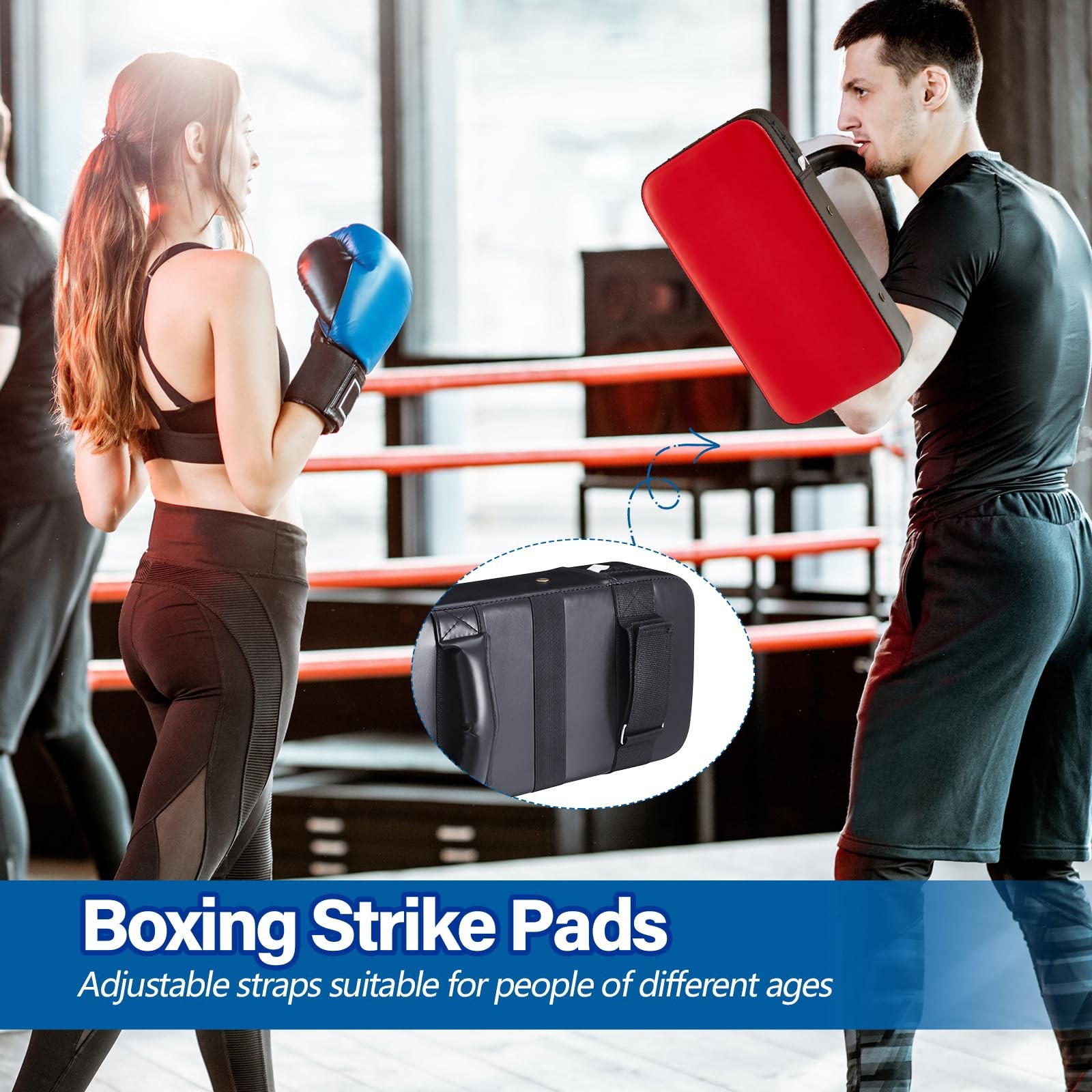 2 PCS Contact Training Pad Basketball Blocking Cushion PU Leather Football