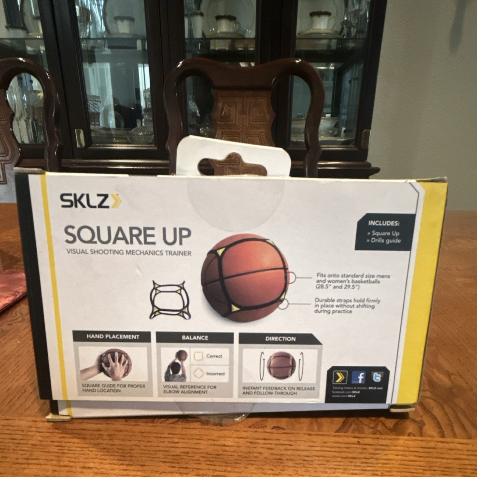 SKLZ Square Up Visual Shooting Trainer for Basketball Portable Indoor/Outdoor
