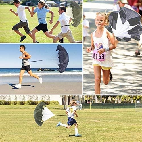 Running Speed Training 56″ Parachute with Adjustable Strap, Free Carry Bag. S…