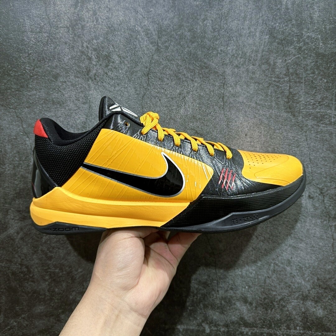 New NK Zoom Kobe ZK5 “Bruce Lee” CD4991-700 Yellow Mens Athletic Shoes Authentic