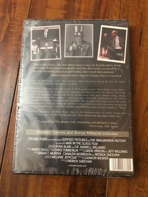 Man in the Glass The Dale Brown Story Shaq LSU Documentary Basketball DVD NEW
