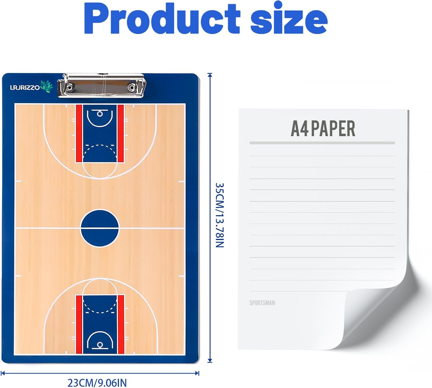 Basketball Dry Erase Coaches Clipboard, Basketball Clipboard for Coaches Double-
