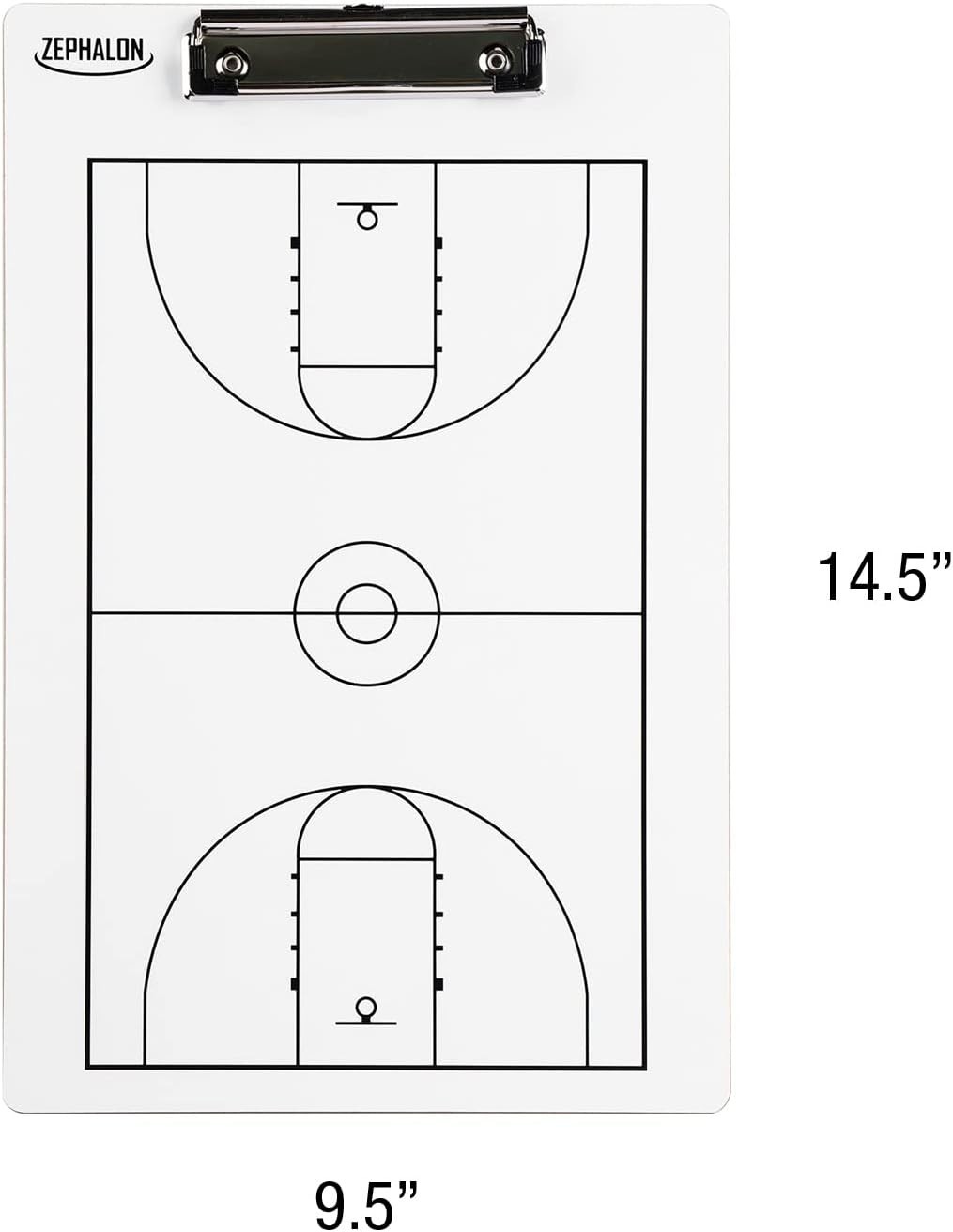 Dry Erase Basketball Clipboard for Coaches Double Sided Board, Sports Coaching (