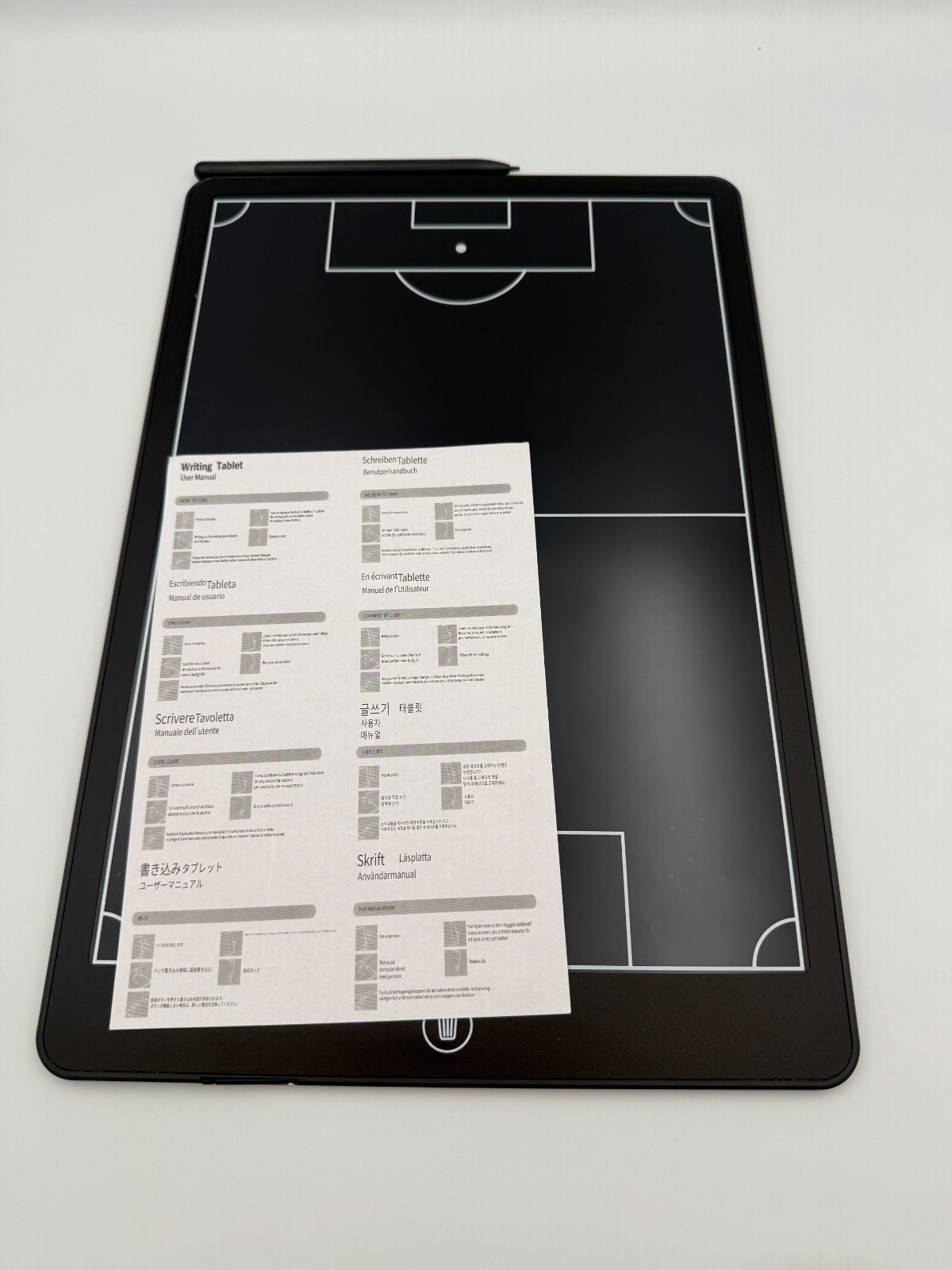 16″ LCD Writing Tablet Soccer Football Coaching Board Electronic Strategy