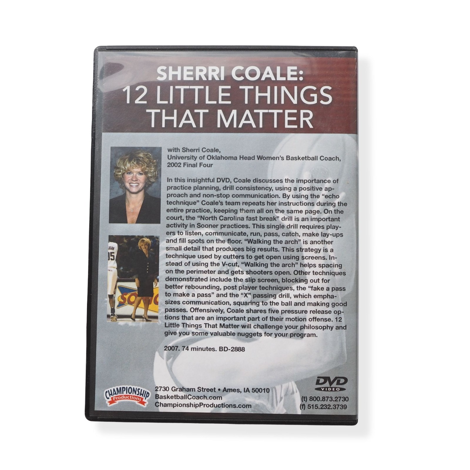 Championship Productions Sherri Coale: 12 Little Things That Matter DVD