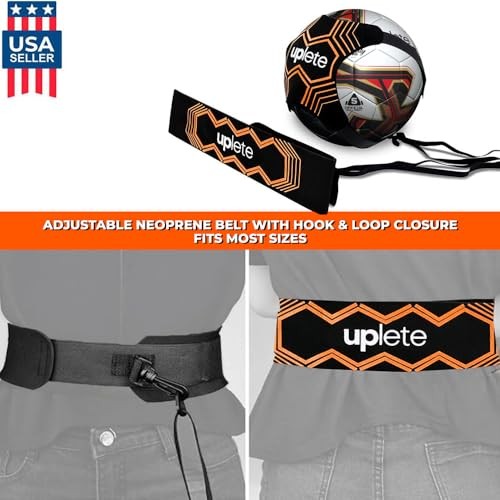 Hands-Free Adjustable Soccer Ball Trainer – Fits Ball Sizes 3, 4, & 5 – Soccer