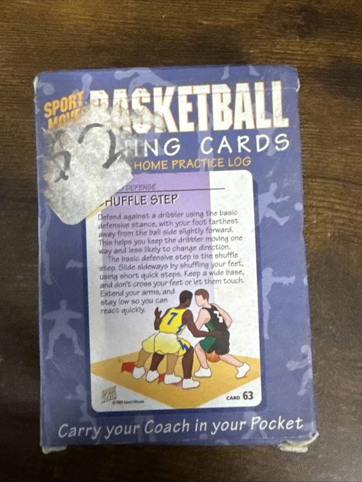 Sport Moves Basketball Training Deck in Box 120 Moves on 60 Cards