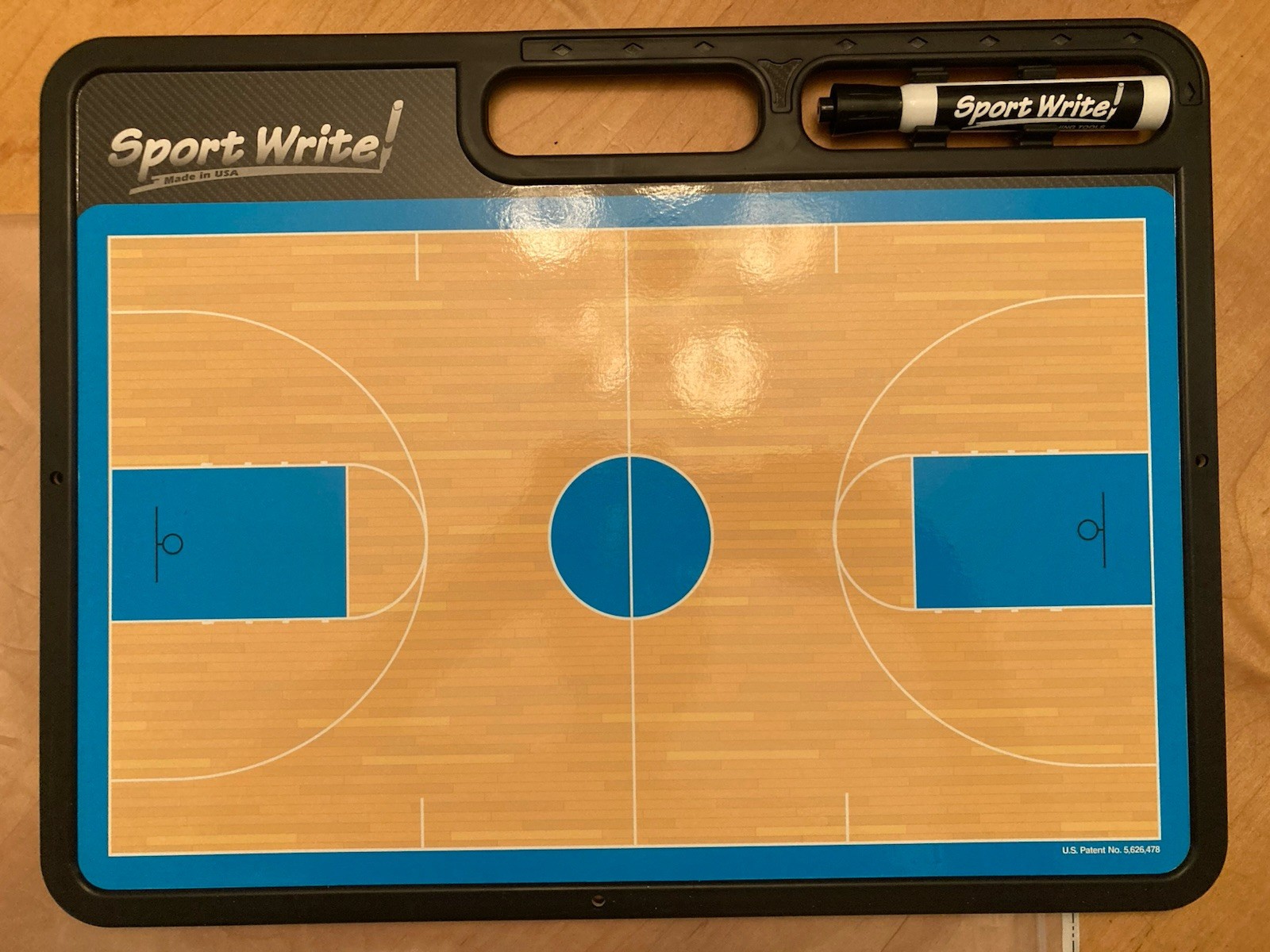 New Open Box – Sport Write Pro Basketball Dry Erase Board W/Black Marker