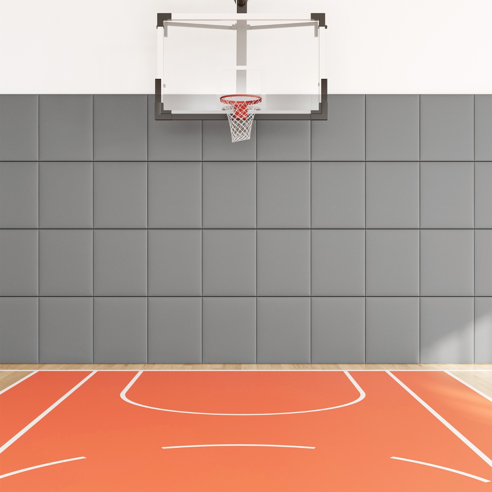 Gym Wall Padding 4PCS,2” Thick Foam Protect Pad,Basketball Court Wall Pad