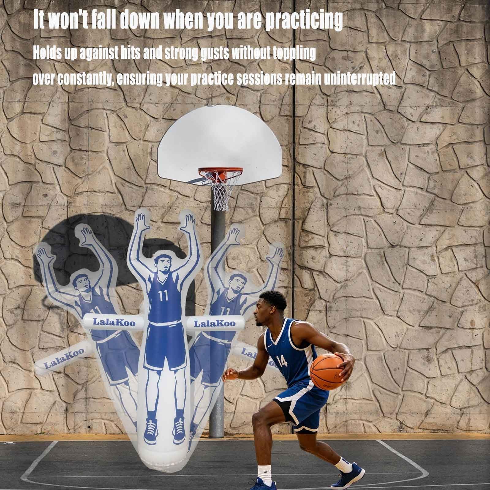 Inflatable Basketball Dummy Defender Tumbler Big Size 7.6FT Huge Basketball T…