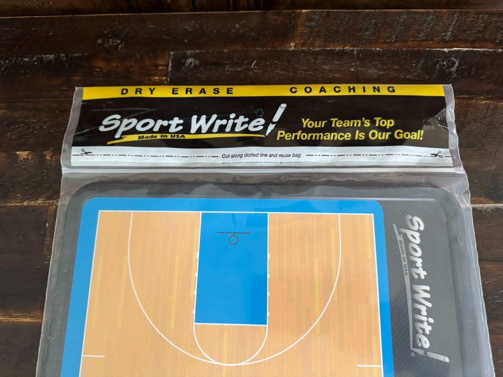 Sport Write Pro Basketball Dry Erase Board W/Black Marker