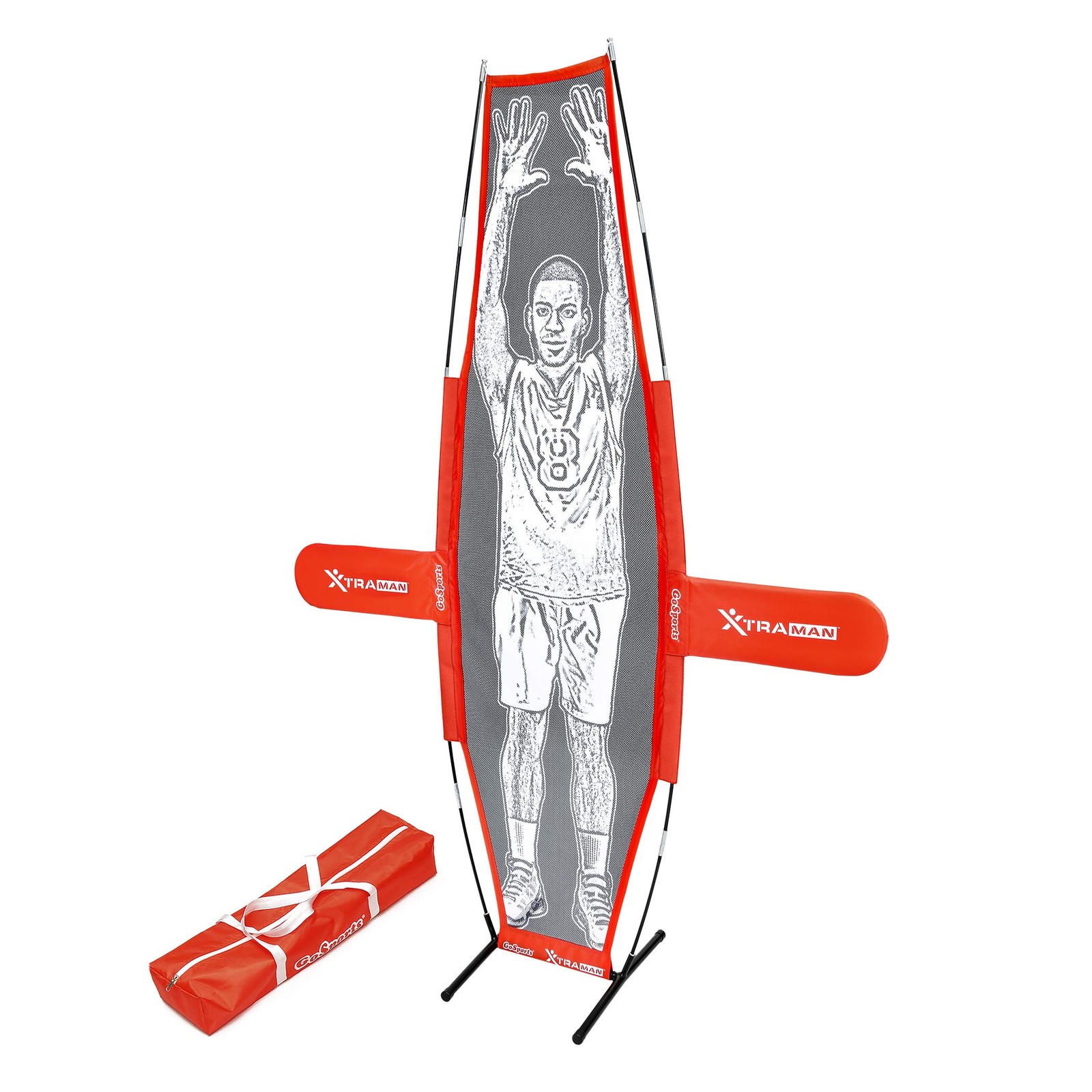 GoSports XTRAMAN Basketball Dummy Defender Training Mannequin 7′, Red