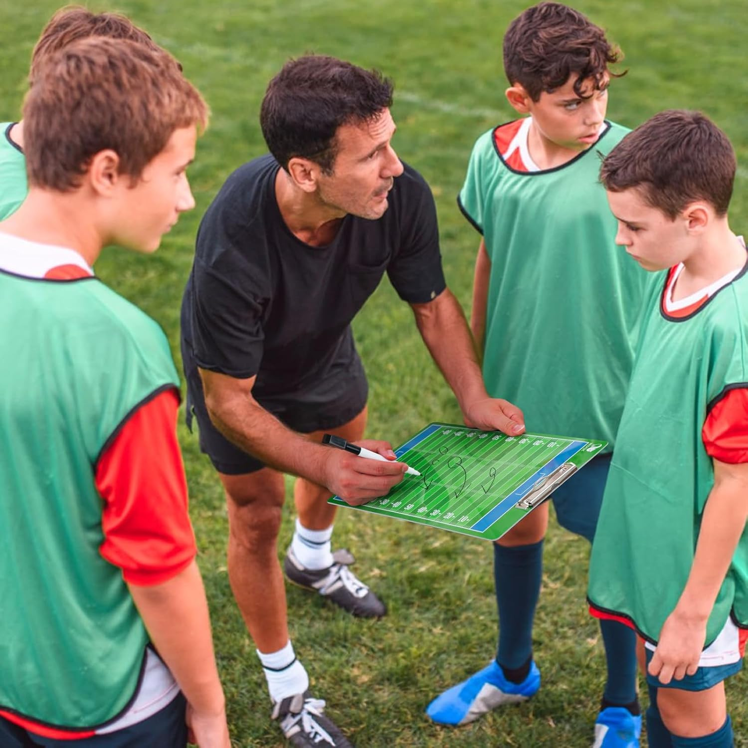 Double-Sided Football Dry Erase Clipboard for Coaches, Ideal Coach Gift