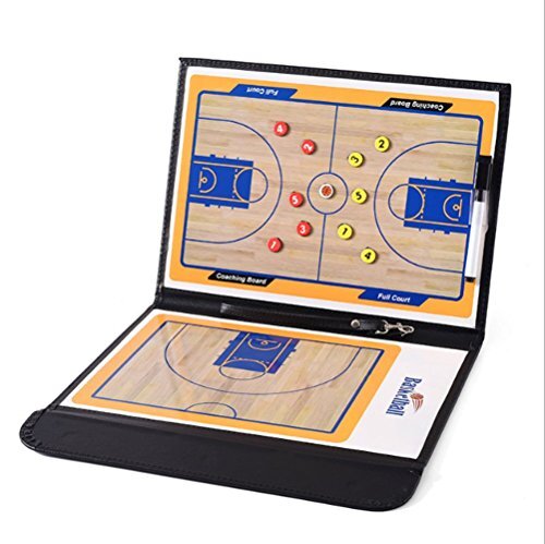 Magnetic Basketball Coach Board Strategy Clipboard with Dry Erase Marker Pen