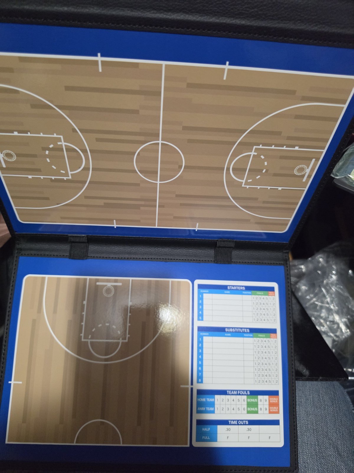 Magnetic Basketball Coaching Board Portable Dry Erase w/Bag+ NIP gift
