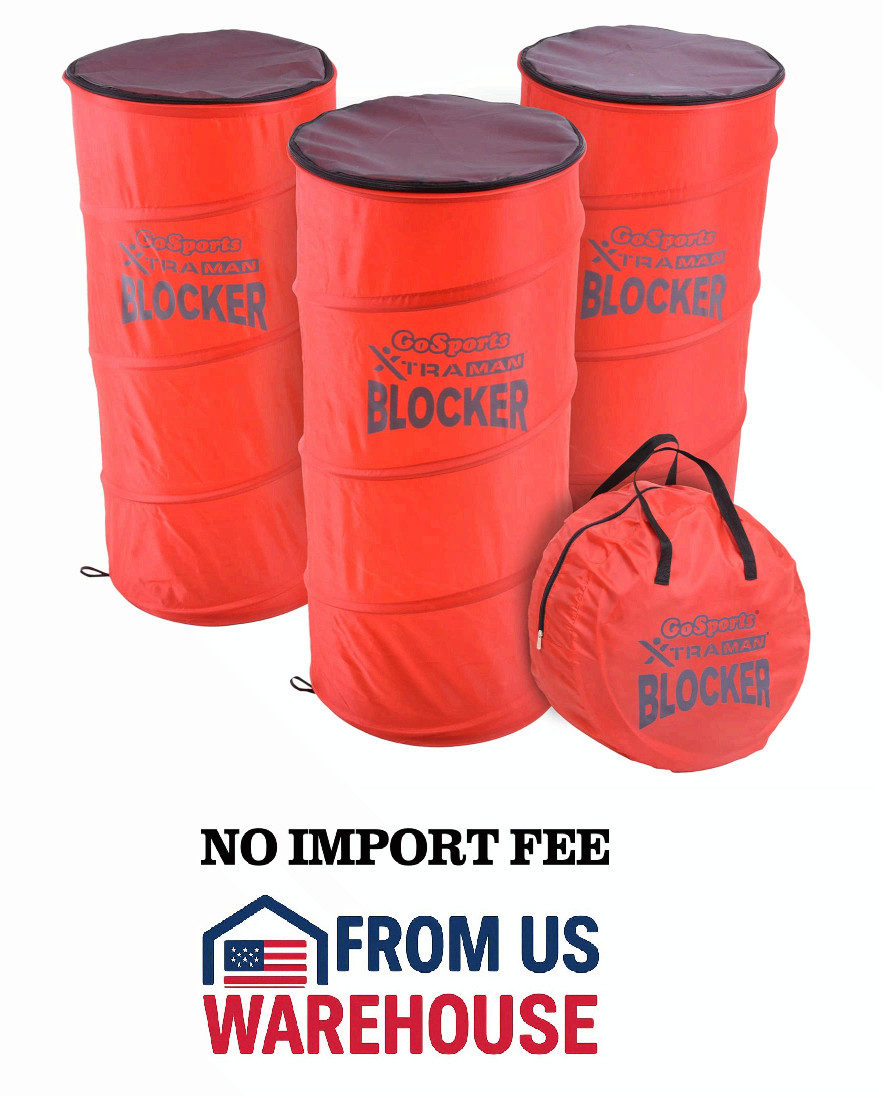 GoSports XTRAMAN Blocker Pop-Up Defenders 3 Pack Training Aids for Sports Drills