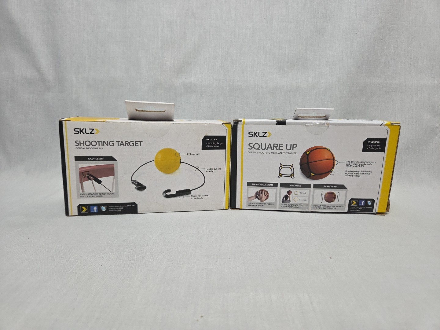 SKLZ Basketball Shooting Target And Square Up – Black/Yellow