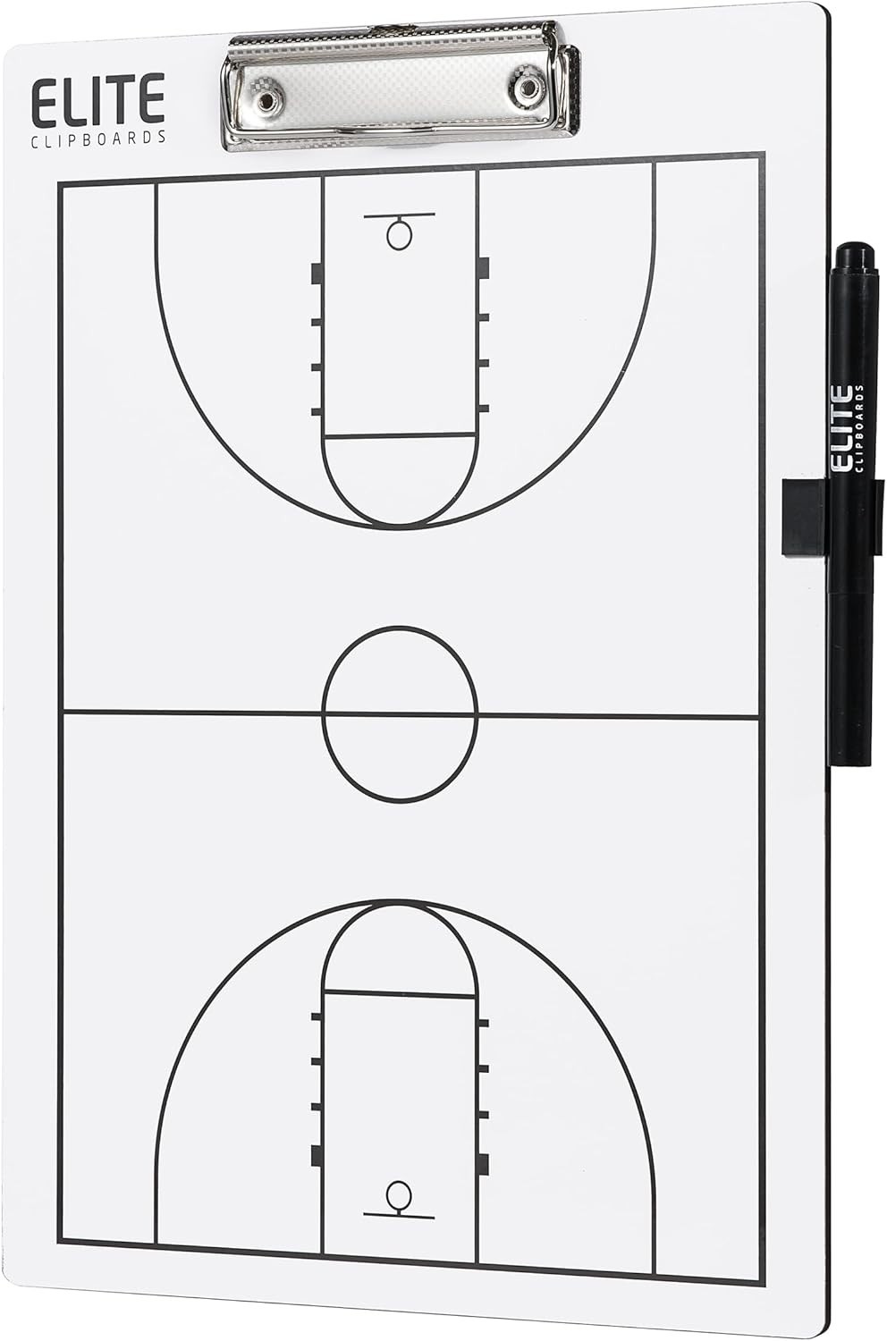 Basketball Coaches Clipboard Dry Erase Whiteboard Double-Sided Marker Included