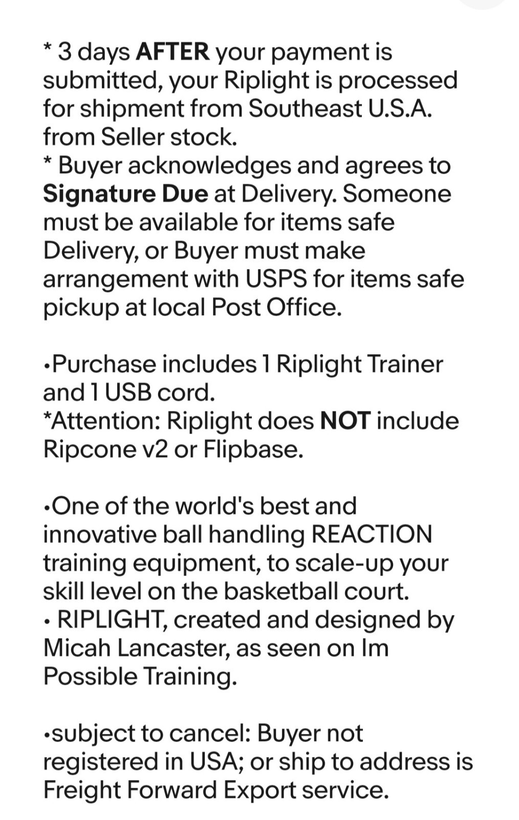 Riplight Trainer