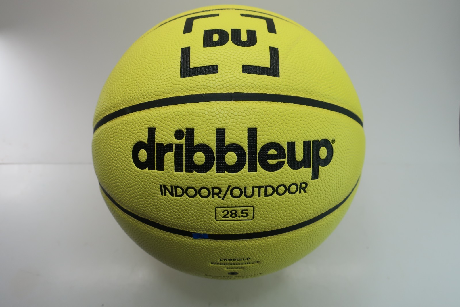 DU Dribble Up Indoor/Outdoor Smart Yellow Basketball Size 28.5 Junior