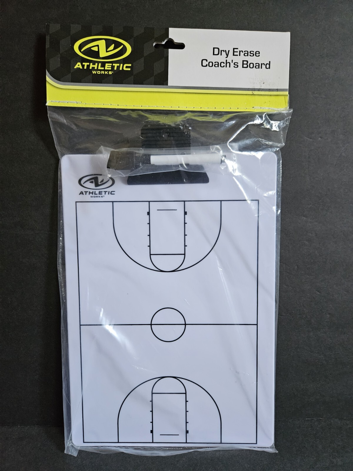 Athletic Works Coaches Dry Erase Clip Board BASKETBALL – NEW