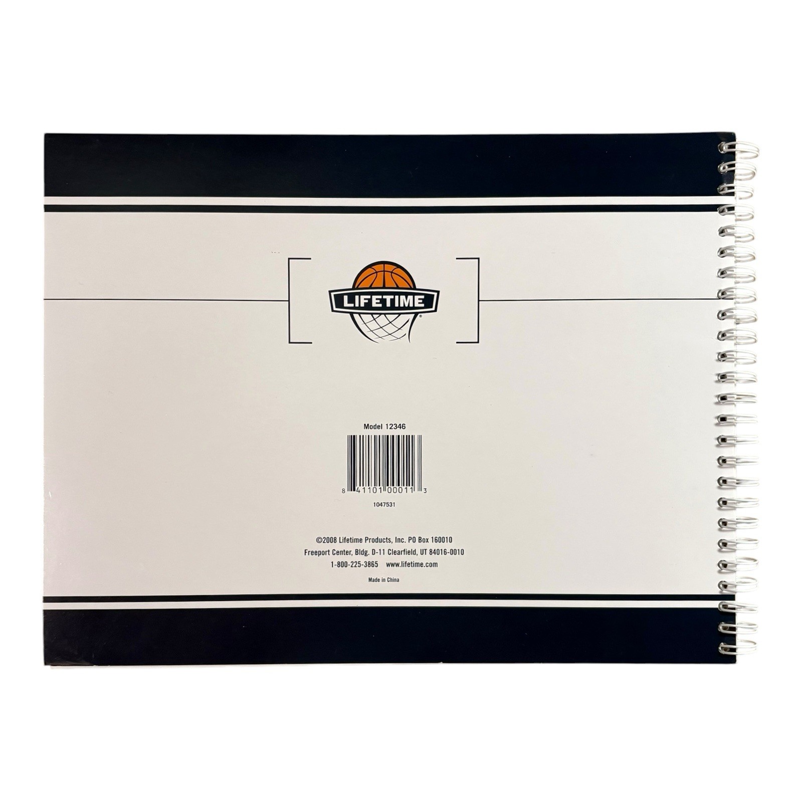 Lifetime Basketball Scorebook 11″ X 9″ Spiral Bound, 30 Games w/ Instructions