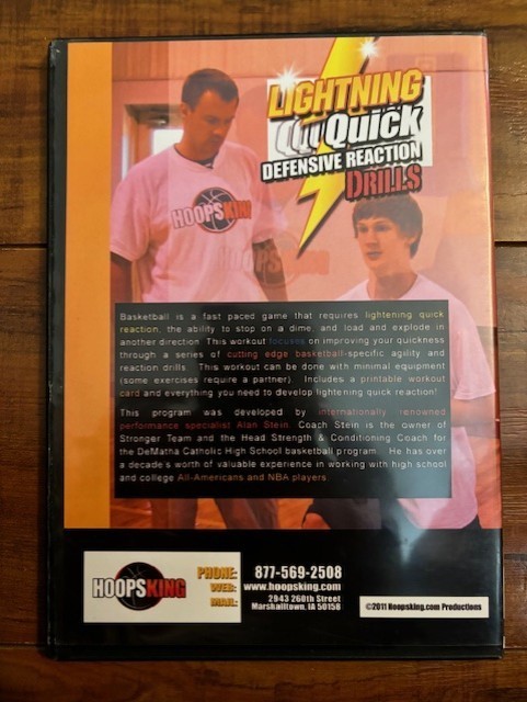 Alan Stein Lightning Quick Defensive Reaction Drills for Basketball Coaching DVD