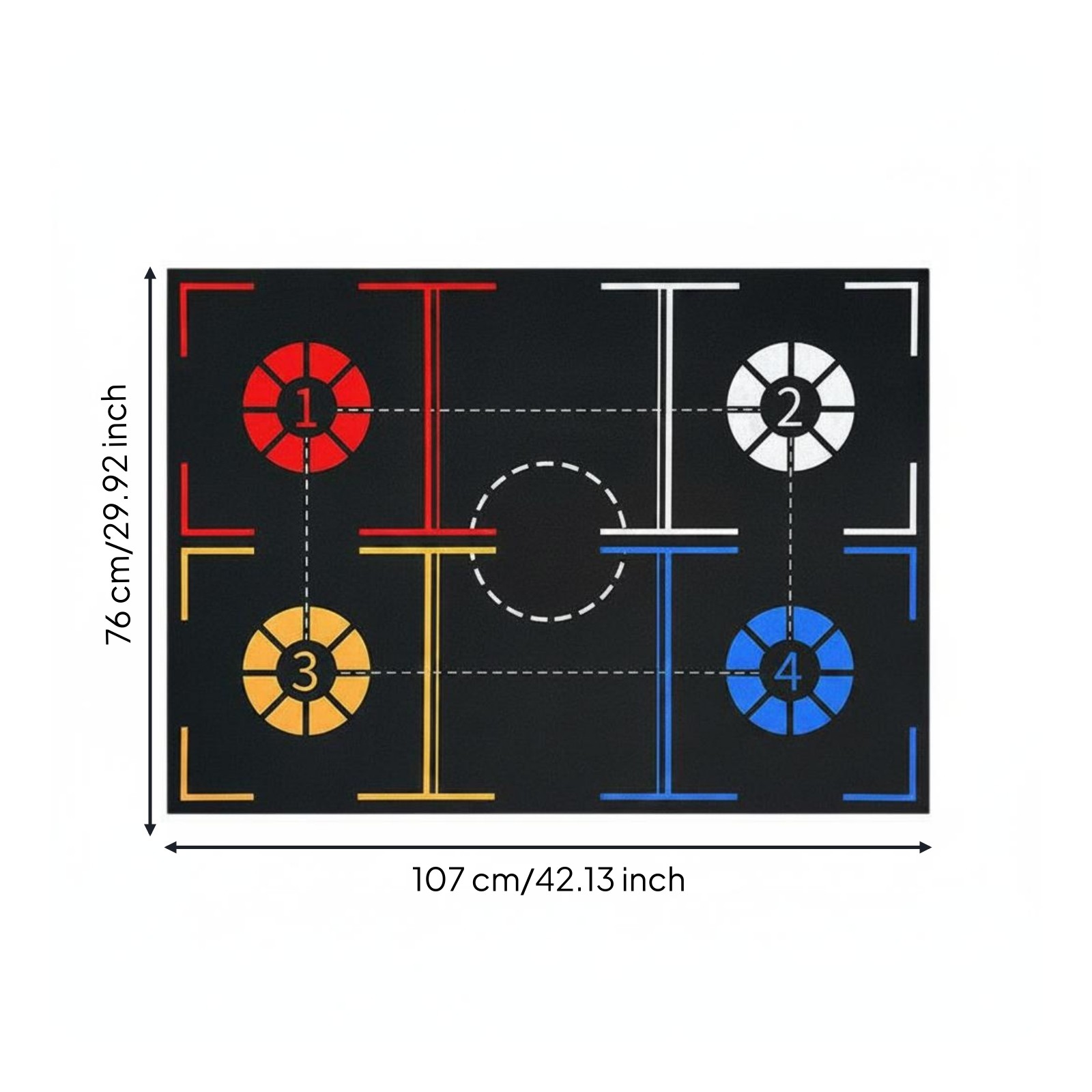 Quiet Hoop Training Mat Non-Slip Hoop Foot Training Mat Portable