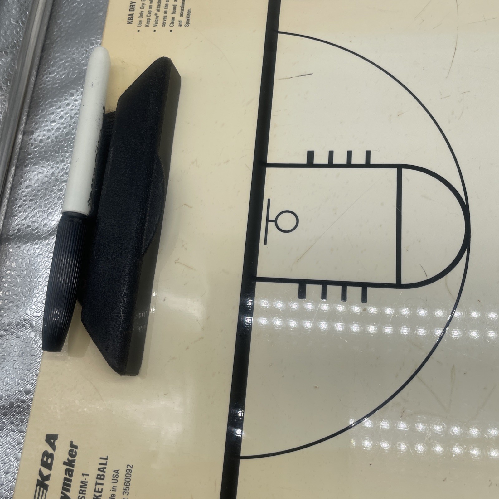 KBA Playmaker Basketball Coaching Board Dry Erase Jumbo 12×18 Tactical Clipboard