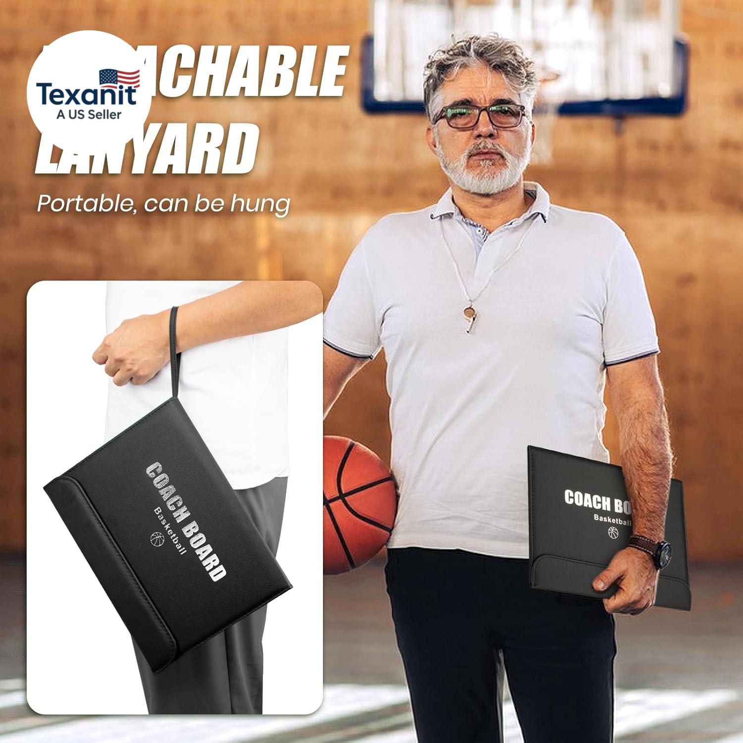 Basketball Coaching Board Coaches Clipboard Tactical Magnetic Board Kit with Dry