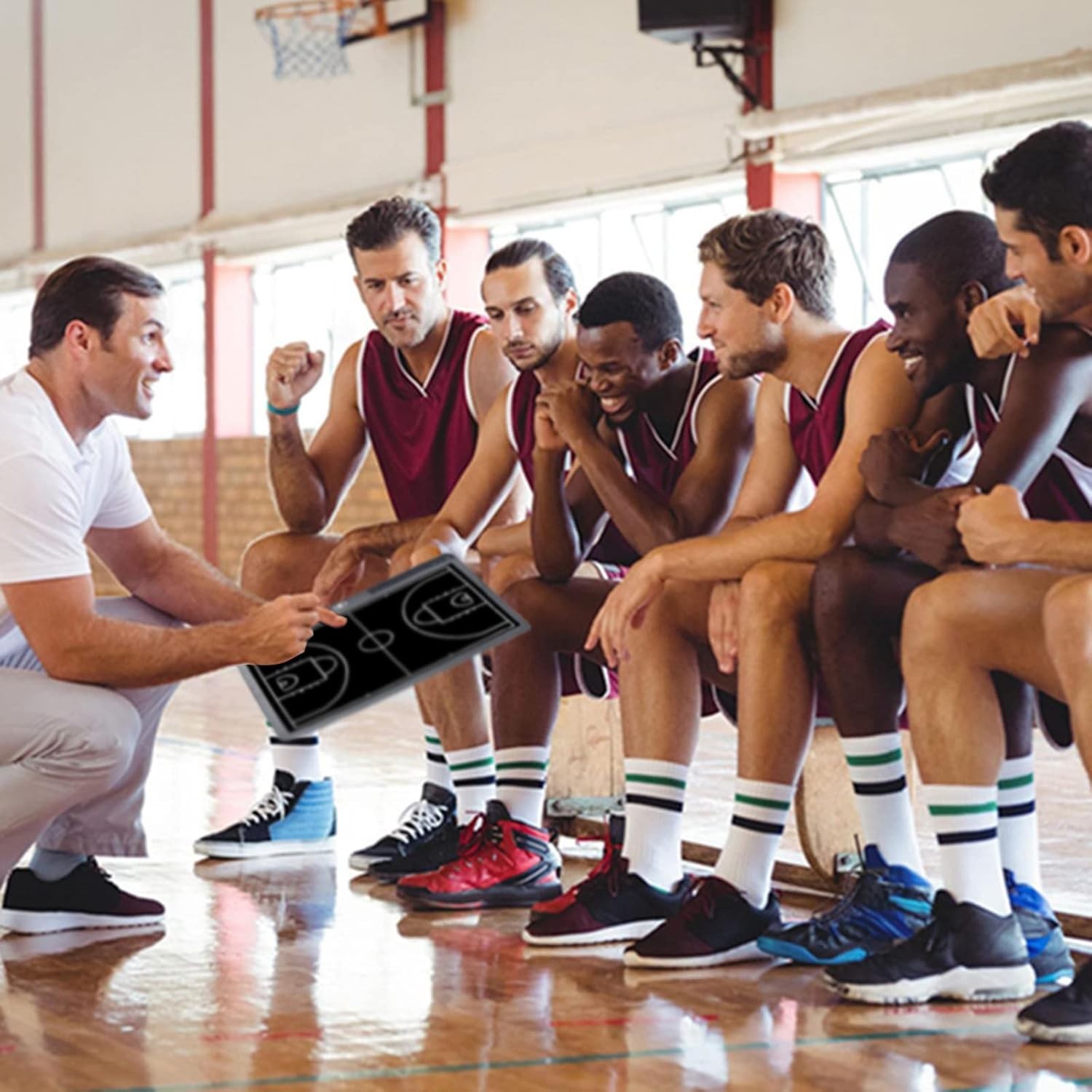 Electronic Basketball Coaching Board LCD Basketball Coaches Tactical Clipboar…