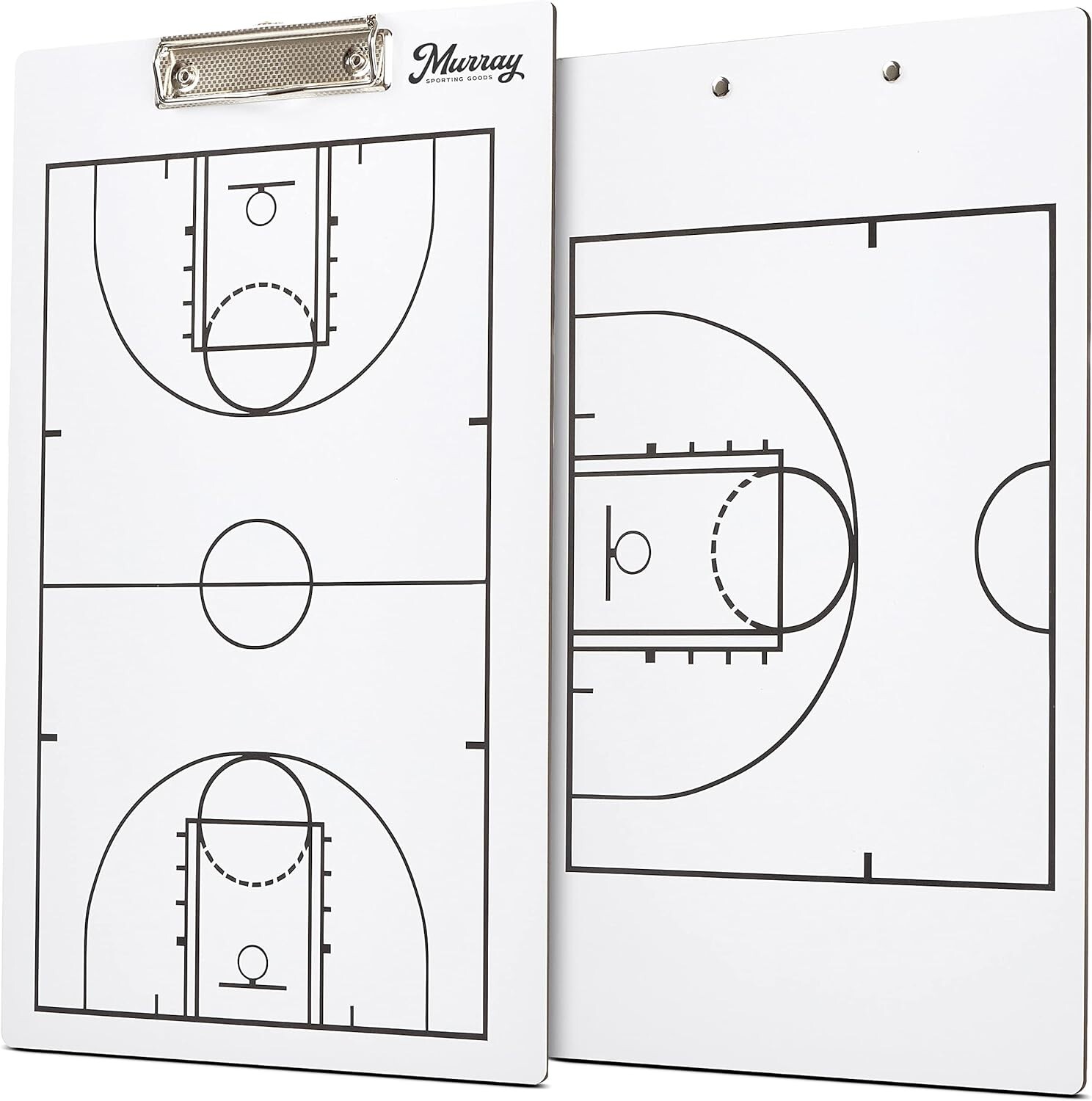 Murray Sporting Goods Dry-Erase Double Sided Basketball Marker Board Clipboard