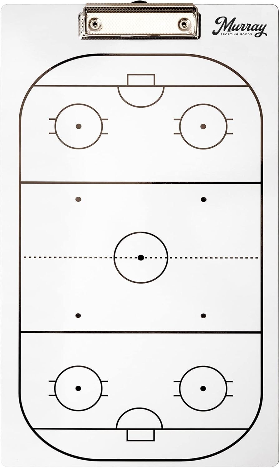 Murray Sporting Goods Dry-Erase Double Sided Hockey Marker Board Clipboard