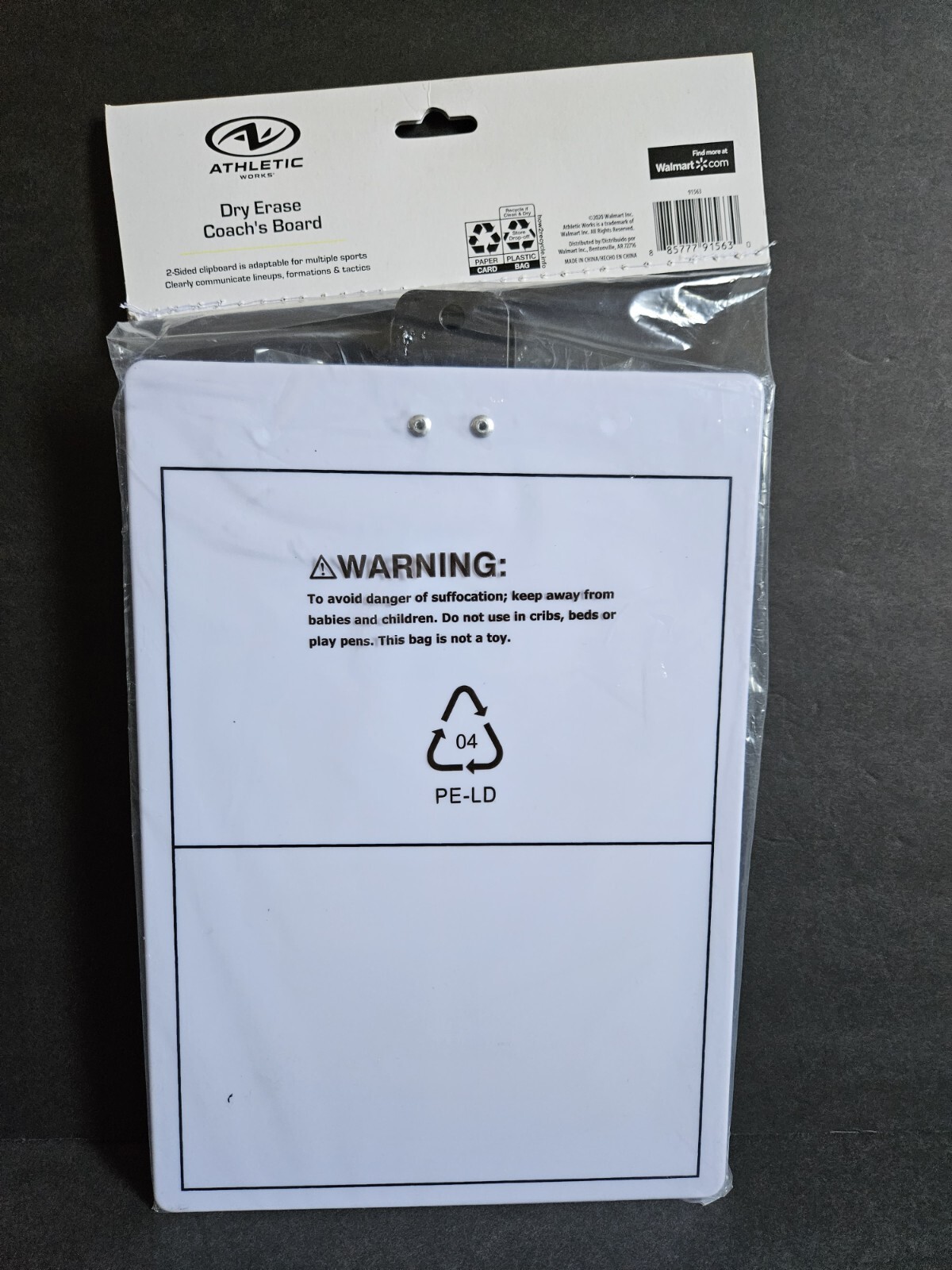 Athletic Works Coaches Dry Erase Clip Board BASKETBALL – NEW
