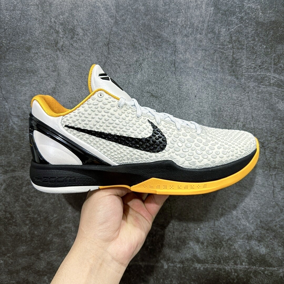 New NK Zoom Kobe 6 VI Protro “DEL SOL” WhiteCW2190-100 Mens Shoes Authentic