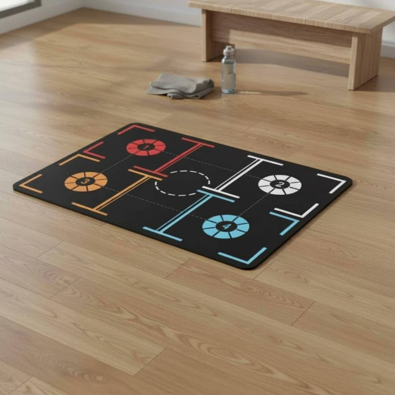 Sports Training Mat Rubber Sports Footwork Training Mat Indoor Use for