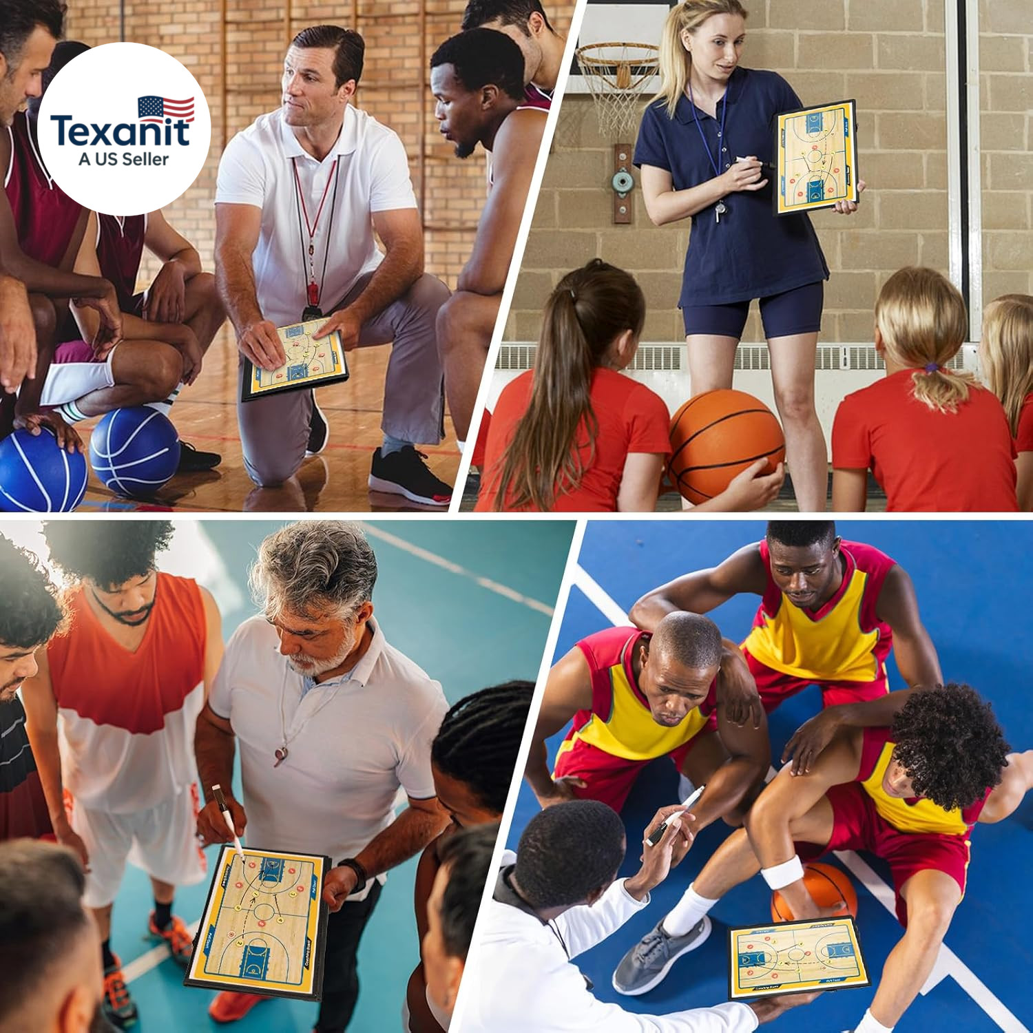 Basketball Coaching Board Coaches Clipboard Tactical Magnetic Board Kit with Dry