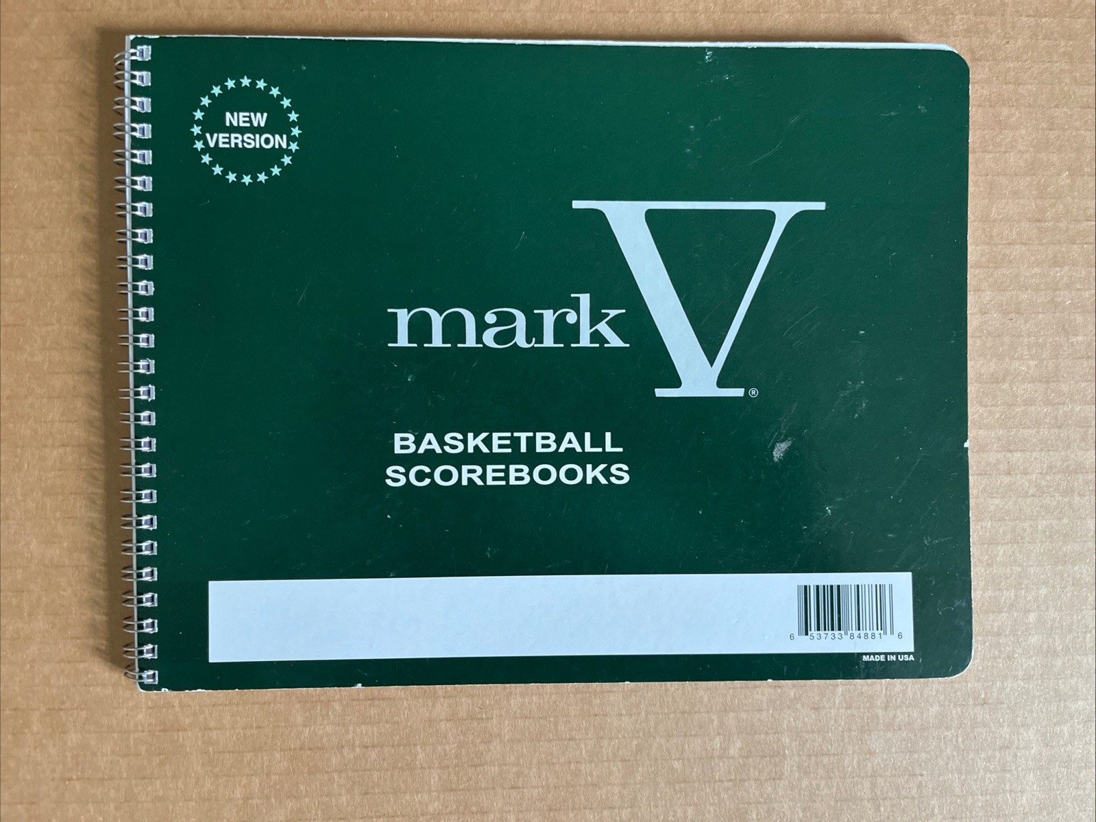 Markwort Mark V Basketball Scorebook for 30 Games Made in the USA NEW