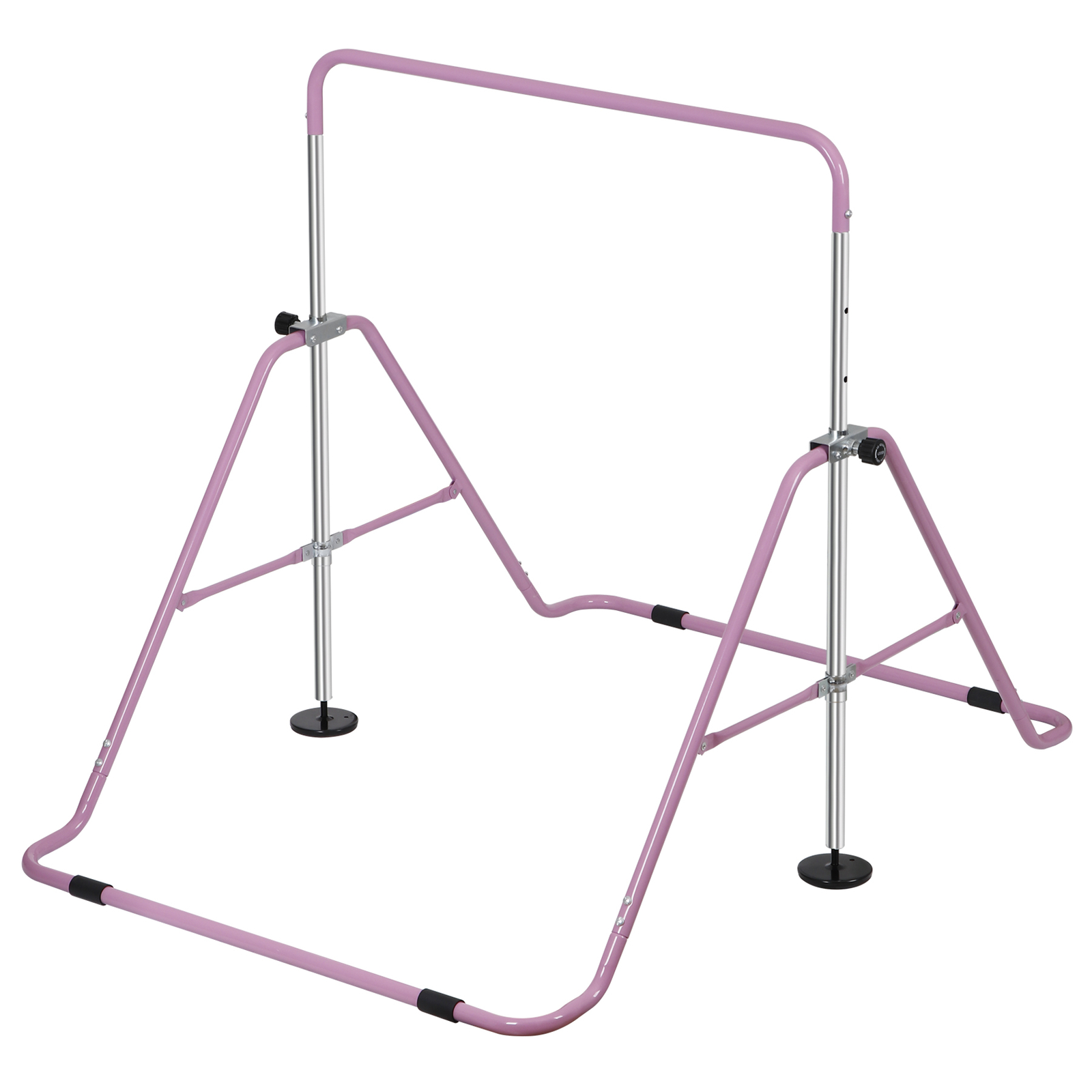 Gymnastics Training Bar Height Adjustable 35″ to 51″ Horizontal Kip Bar for Kids