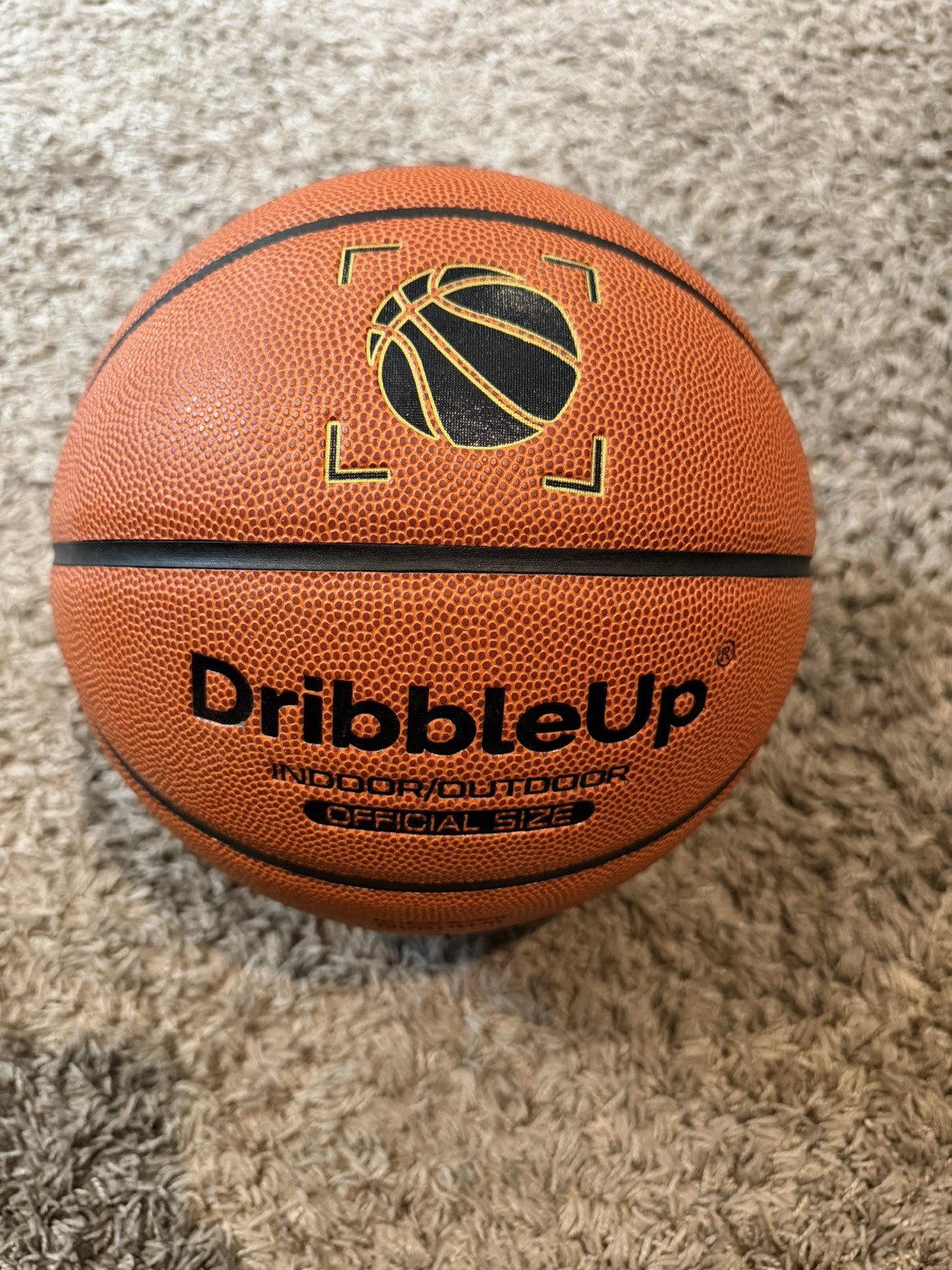 DRIBBLE UP Dribbleup SMART BASKETBALL Official Size 29.5 In & Out Leather Ball