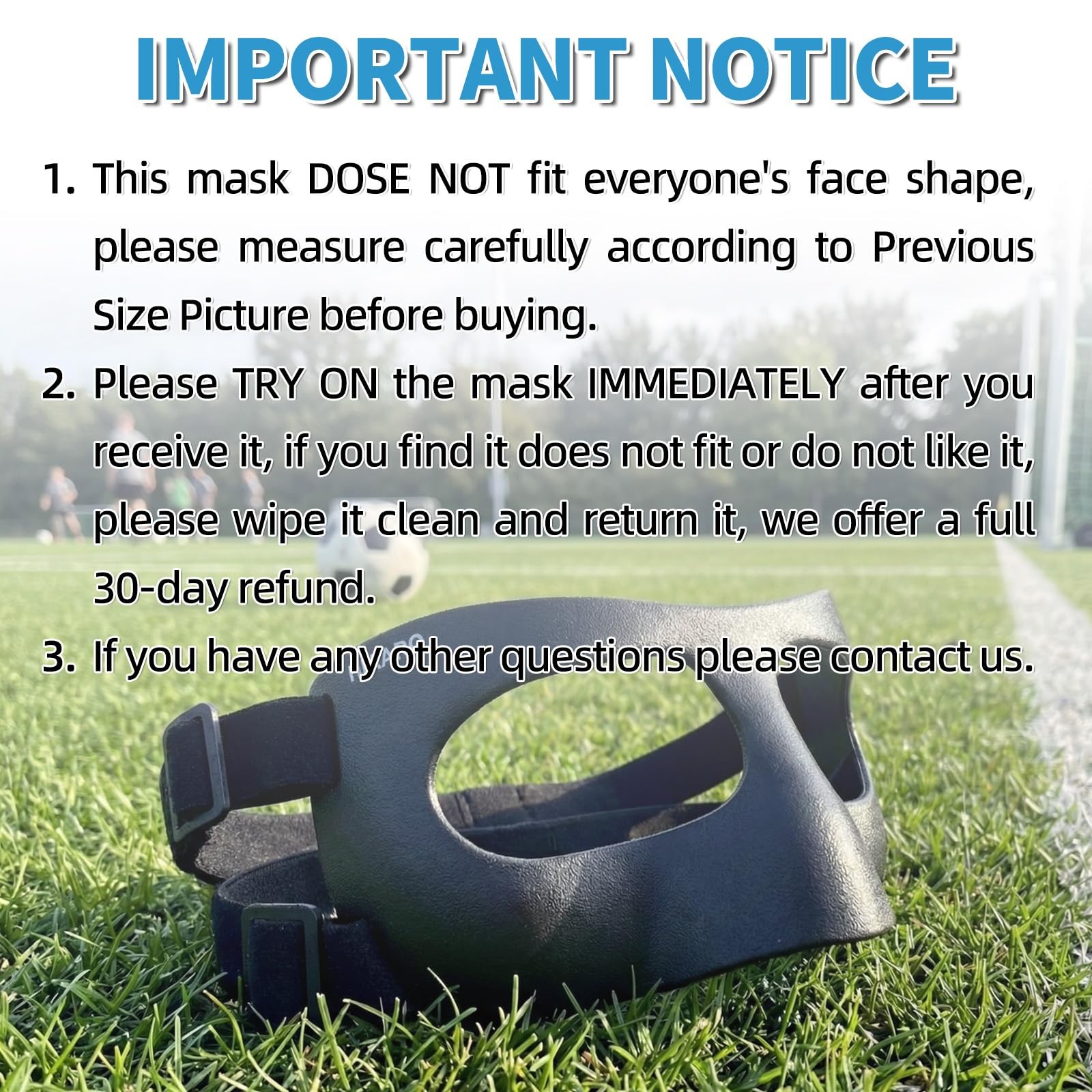 QK03B Matte Nose Guard for Broken Nose, Basketball , Protective Sports Shield…