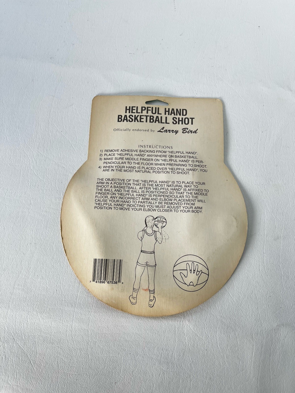 Larry Bird Helpful Hand Basketball Shot Training Aid Vintage MIP #C13