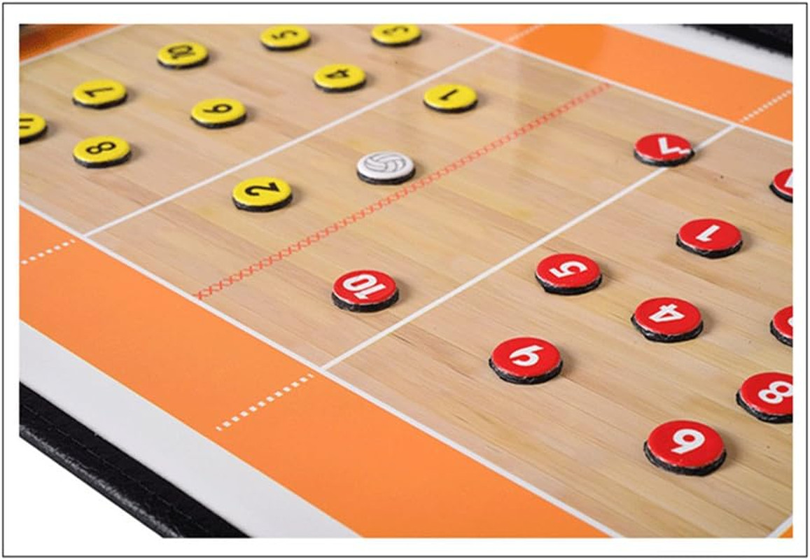 Foldable Volleyball Coaching Board Volleyball Coaches Tactical Magnetic Clipboar