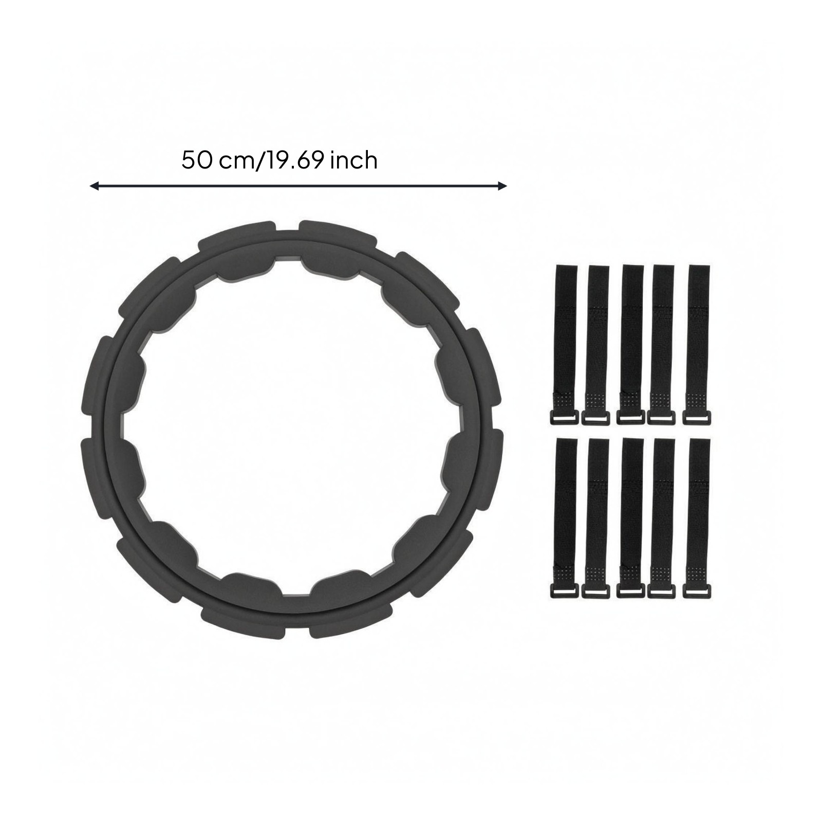 Basketball Reducer Hoop Practice Basketball Rim Reducer Hook-and-Loop