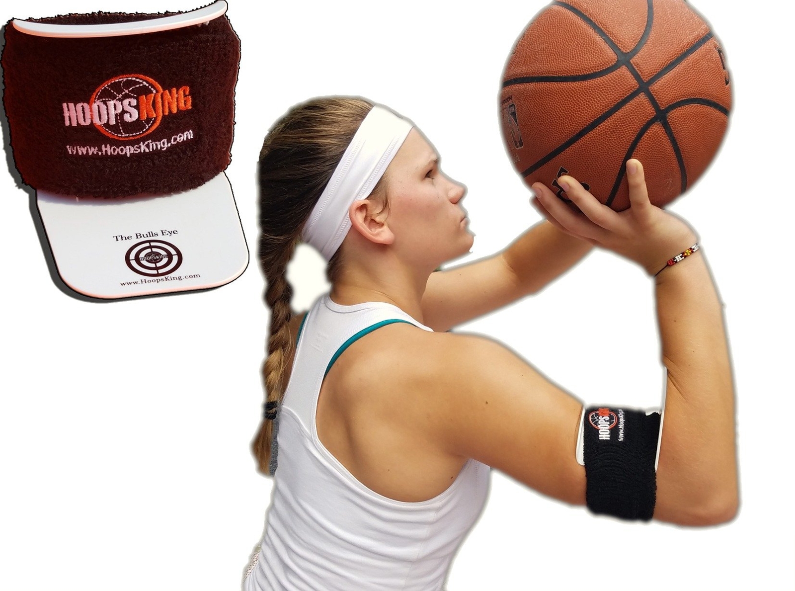 HoopsKing Bullseye Basketball Shooting Training Aid, Perfect Form Every Time