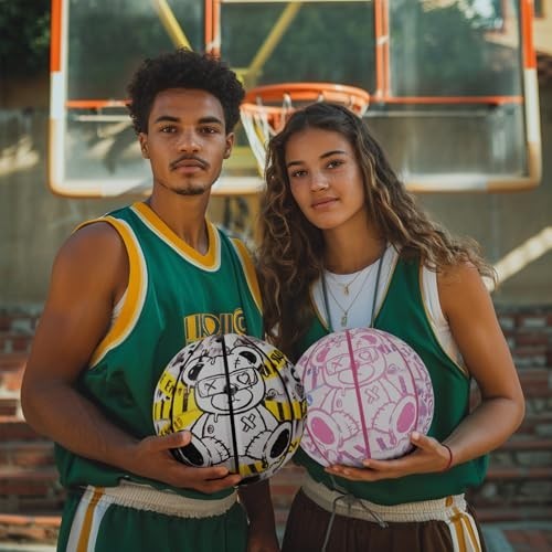 Emo Bear Weighted Basketball – Size 7 & 6, 2.2-3.3 lbs, Heavy Training Ball, Ind